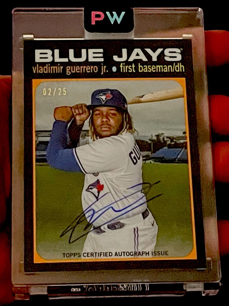 2021 Topps Tribute Vladimir Guerrero Jr Auto /25 CaseHit RC 71 Jays Very HiGrade