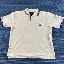 Beretta Rugby Polo Shirt Mens XL White Right Padded Clay Shooter Outdoors 7256