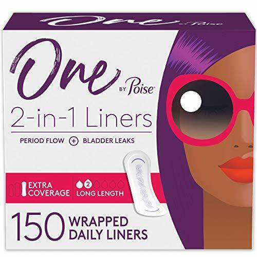 Panty Liners 2-in-1 Period & Bladder Leakage Daily Liner Long Extra Coverage 150