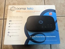 NEW Ooma Telo VoIP Home Phone Service Black Free Nationwide Calling (open box)