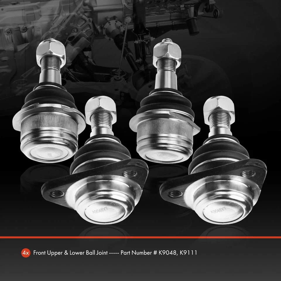 Junta de rótula de suspensión delantera superior e inferior para Volkswagen Vanagon 1980-1991 4 piezas Foto 2 de 4