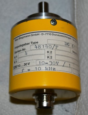 Stegmann DG 61 Revolution Counter Drehgeber  0 to 6000 rpm