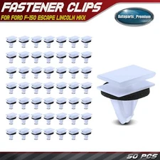 50Pcs 9mm Rocker Panel & Door Moulding Clip Retainer for Ford F-150 Lincoln MKX