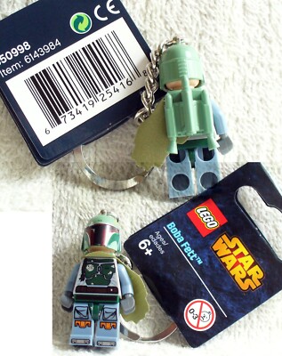 LEGO BOBA FETT MINIFIGURE KEYRING STAR WARS MANDALORIAN 850998 KEYCHAIN KEY  RING | eBay Australia