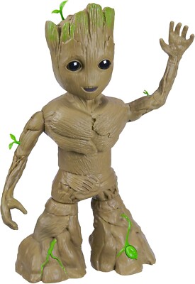 Marvel Studios I Am Groot Groove 'N Grow Groot, 13.5-Inch Interactive Action Fig
