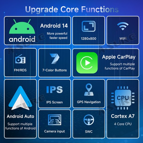 DAB+ 64GB Android 14 For Ford Focus MK3 2012-2018 Car Radio Stereo GPS Head Unit - Picture 3 of 15