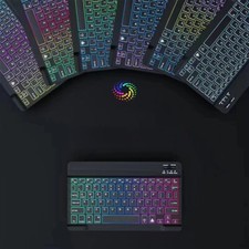 Backlight Wireless Bluetooth keyboard ultrathin Portable Rechargeable mute mini
