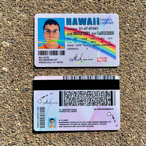 🌈🤓 McLovin ID CARD Movie Superbad Mc Lovin with "HOLOGRAM" 🌈🤓 - Picture 3 of 17