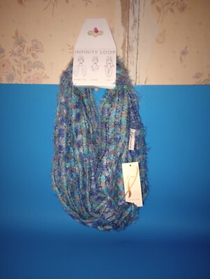 Collection Eighteen Infinity Loop Women's Clematis Blue Nylon/Acrylic Dry Clean