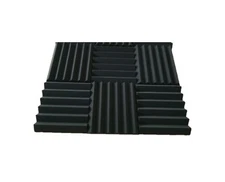 6pk Charcoal Black 2in Acoustic Foam Panel Tile Wall Studio Sound Proof 12x12x2