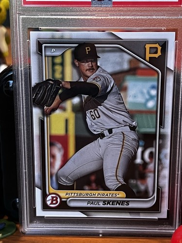 2024 BOWMAN PAPER PROSPECTS #BP125 PAUL SKENES ROOKIE RC PSA 8 NM⚾️🏆 - Picture 2 of 4
