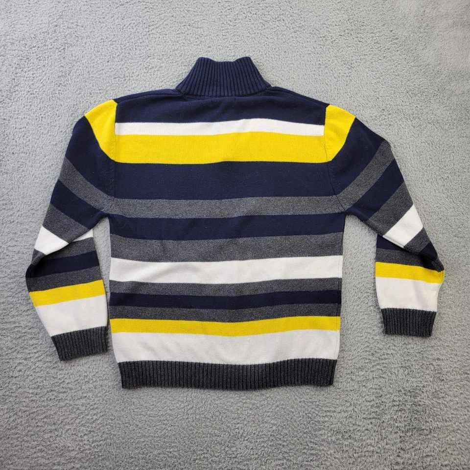 Suéter Nautica Niños Grande (14-16) Amarillo Algodón 1/4 Cremallera Bloque de Color Manga Larga Foto 2 de 4