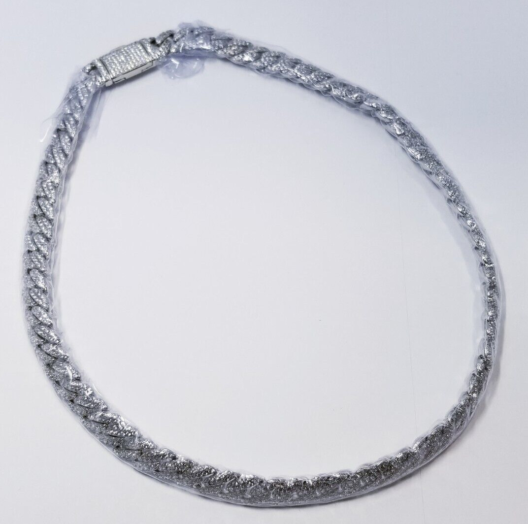 Zotic 10mm Iced Cuban Chain 18" Necklace