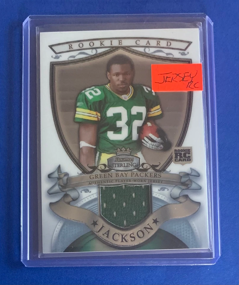 Brandon Jackson BSRR-BJ Rookie Jersey Patch 2007 Bowman Sterling Packers R1 - Image 3 of 4