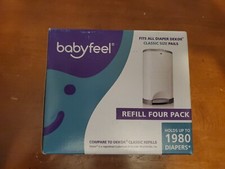 New Babyfeel Refill Four Pack Holds 1980 Diapers Compatible Dekor Classic SS