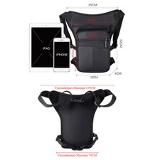 Marsupio Tattico Per Gamba - Borsello Laterale Regolabile Per Moto E Sport Outdoor - Foto 4