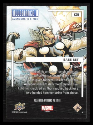 THOR 2023 Upper Deck Marvel Allegiance AVENGERS VS. X-MEN #C75 | eBay