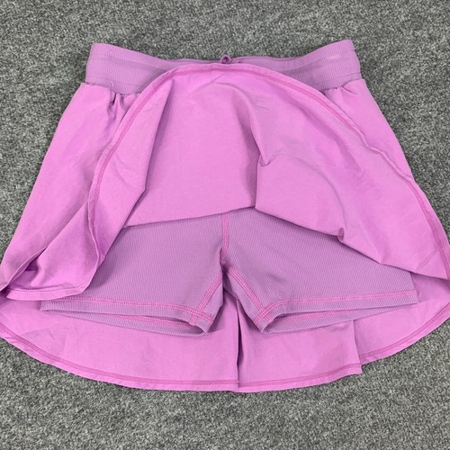 Zella Skort Girls L Large Orchid Spectre Flexible Tulip Hem Drawstring Shorts - Picture 5 of 14