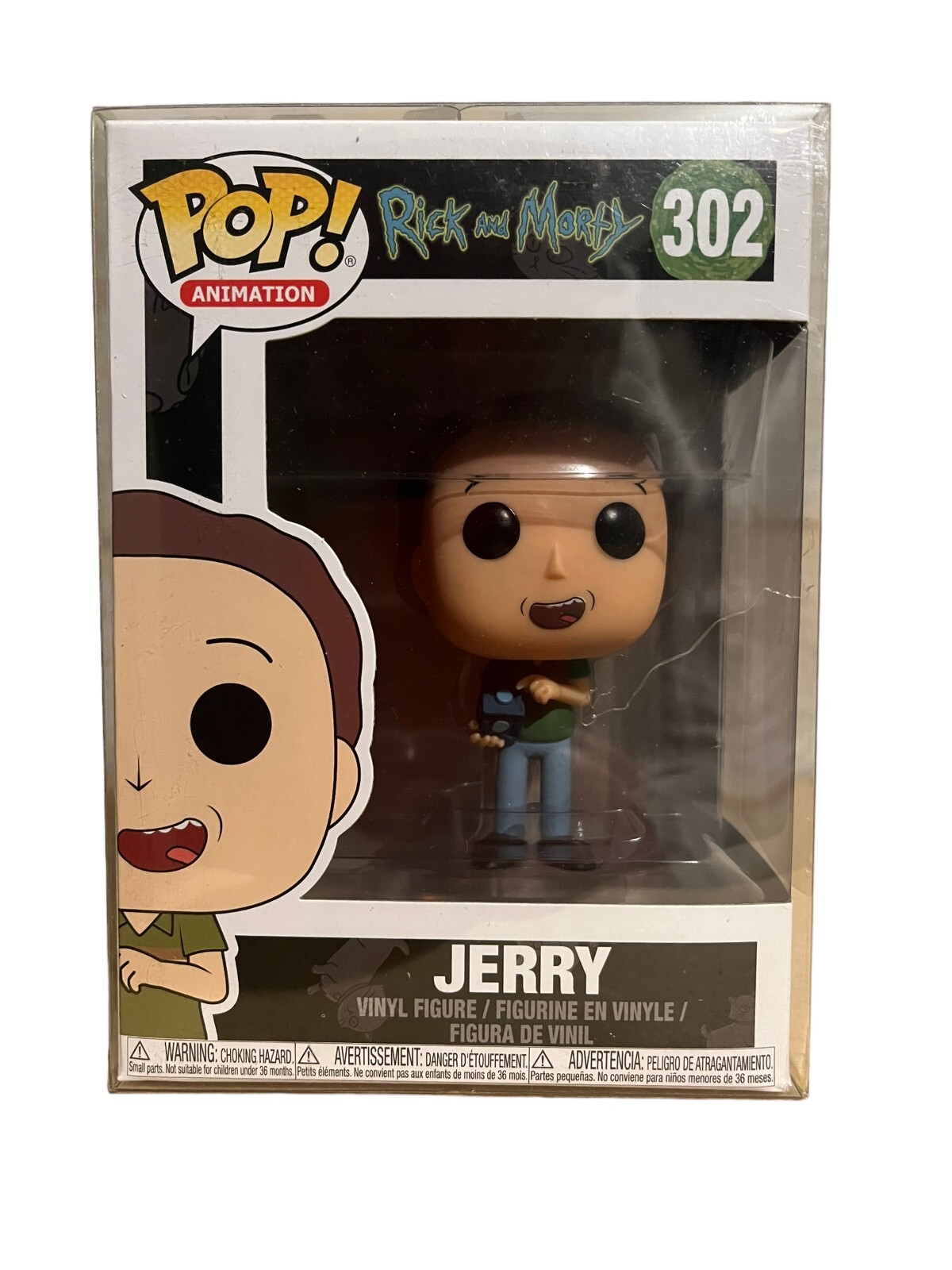 Funko Pop! Figura De Vinilo Rick And Morty 302: Jerry Totalmente Nueva