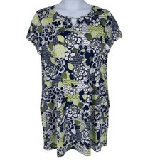 Larky Lark Floral Print Shift Dress Multicolor Size XL