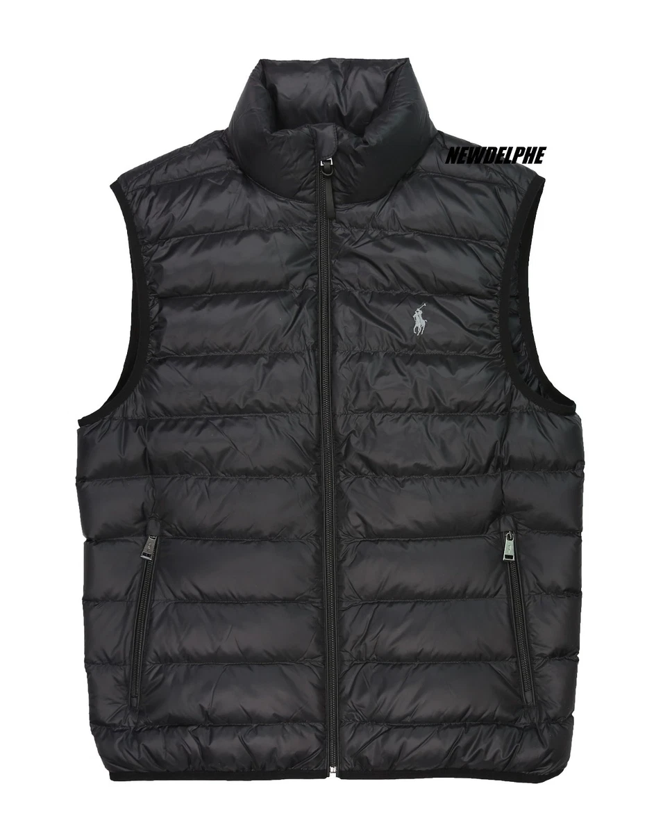NWT POLO RALPH LAUREN MEN S PONY WHITE DUCK DOWN LIGHT VEST JACKET