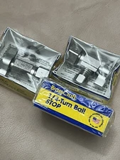 3-NEW  BRASSCRAFT 1/4" TURN BALL STOP  4110317/1     3/8” IN X 3/8"   OUT - T