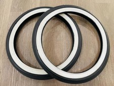 New Pair of 16X1 3/4 SCHWINN S7 White Wall Tires 16" x 1-3/4