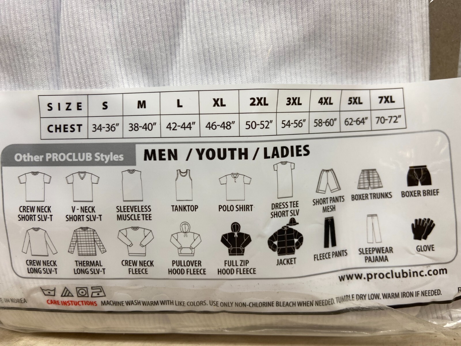 Canotta A Shirt Uomo Pro Club Confezione da 3 Bianca Taglia:M Nuova Altra