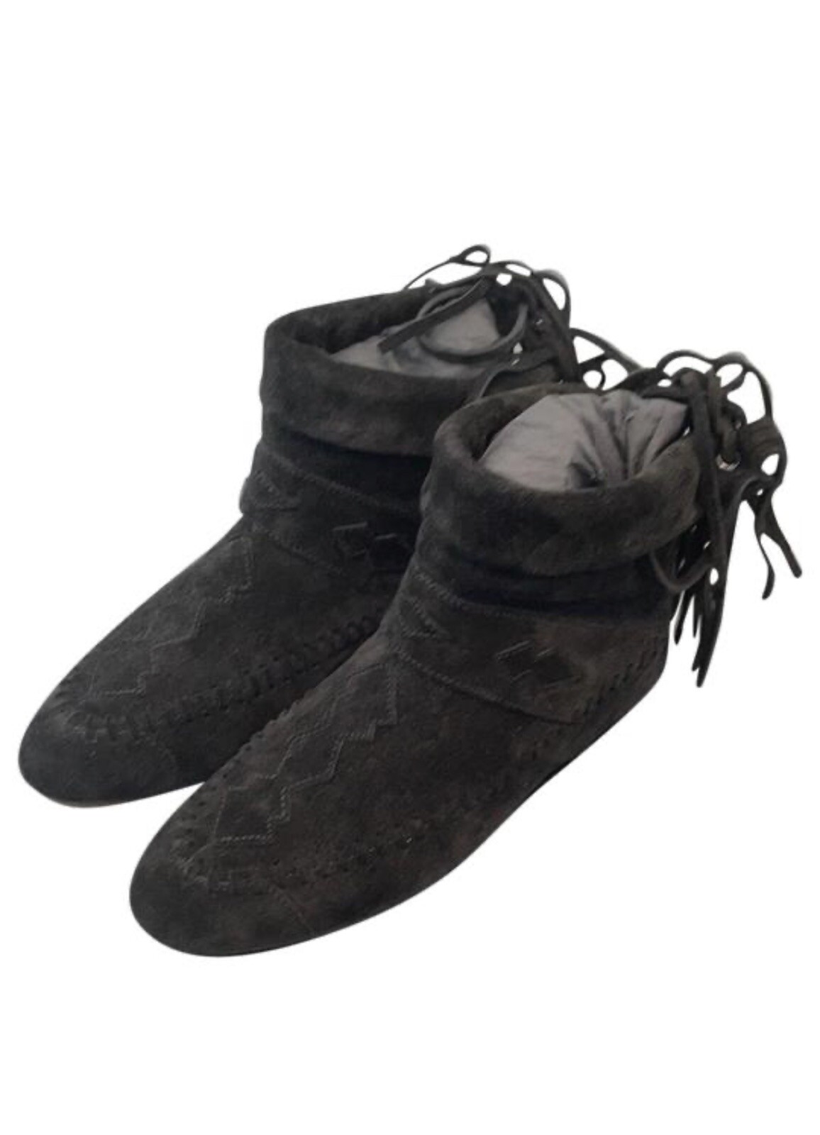 Stivali Saint Laurent Nino pelle scamosciata nuovi con scatola $1250 taglia 36 US 6