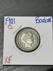 1901 O Barber Silver Dime Nice XF Extra Fine Better Date 10c Type Coin (Raw10794
