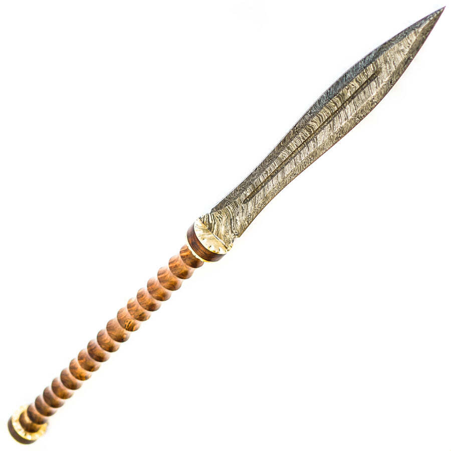 Beautiful Javelin- Short Spear- High Carbon Damascus Steel with