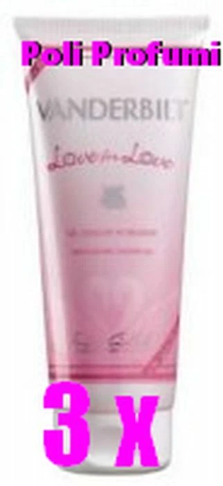 GLORIA VANDERBILT 3 x Love for Love Vanderbilt Duschgel Hydratant 200 ml