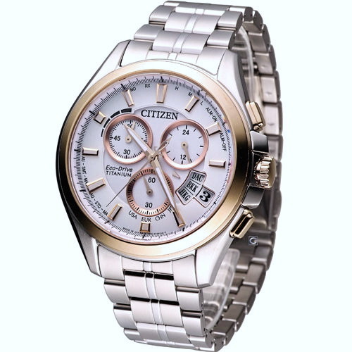 Citizen Eco-Drive Radio Controlled Chronograph Titanium Men's