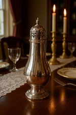 Antico Spargi Zucchero Sheffield Inglese Argenteria Primo ‘900 Sugar Caster