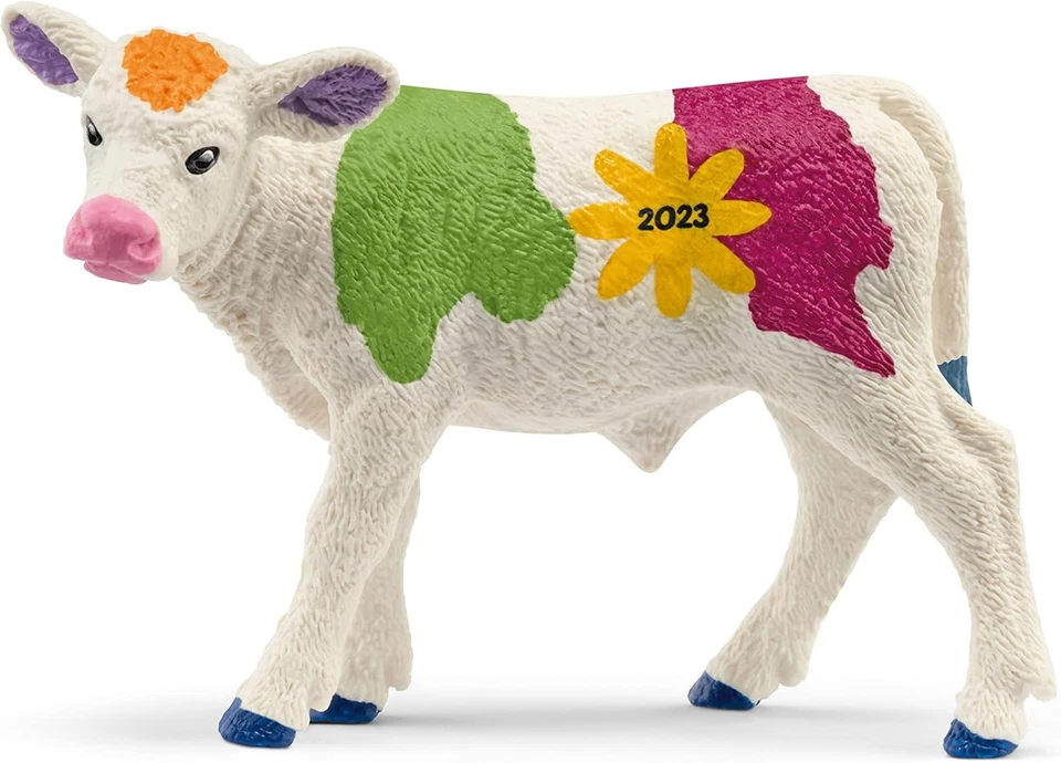 Schleich Farm World Veau coloré du printemps/pâques 72207 exclusive collector - Photo 1/1