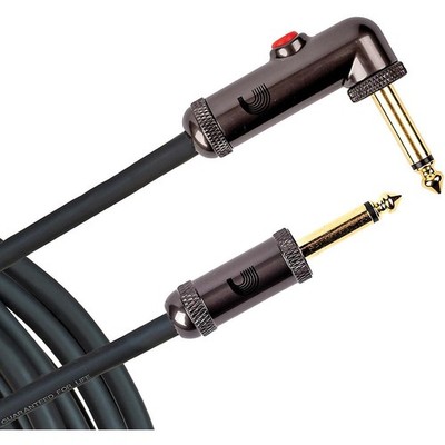 Planet Waves Circuit Breaker Instrument Cable Latching Right Angle Plug 10ft Blk