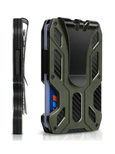 Tactical Aluminum Money Clip RFID Blocking Card Holder Slim Wallet for Men