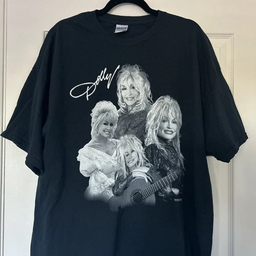 Dolly Parton 90s Collage Big Face Portrait T Shirt 2 1990s vintage concert t-shirt, vintage, size XXL, single stitch, B+ condition