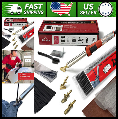 Plastic Welding Kit 80W Plastic Repair Kit for Car Bumper Kayak Tank