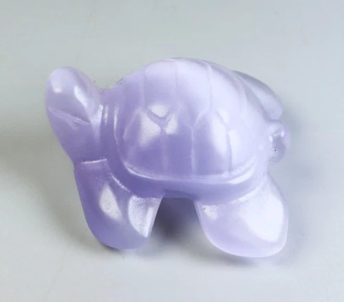 Pretty cat's eye Quartz Crystal Stone Carved Tortoise Reiki Healing Specimen