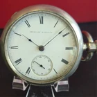 1870s WALTHAM American Watch Co. Pocket Watch W.W.Co. 18s 15J  Coin Silver Case