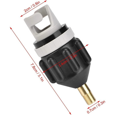 SUP pump adapter, compressor, valve adapter, spare parts, stand-up paddleboard,