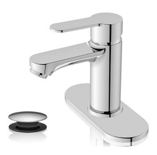 BELZ Bathroom Faucet/Single Handle/Sink Faucet/Modern Lead-Free Polished Chrome