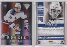 2013-14 Panini Titanium Draft Position Number /100 Jesper Fast #242 Rookie RC