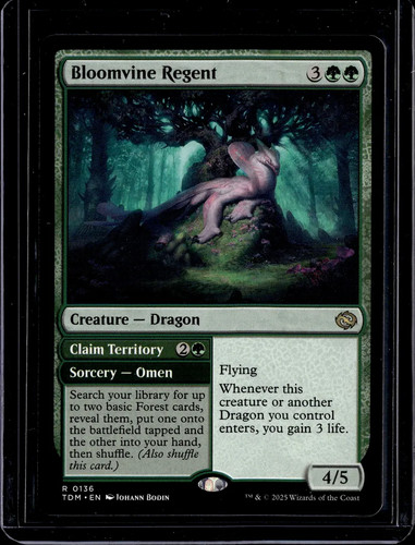 Bloomvine Regent - 136 - TDM - NM - MTG Magic the Gathering