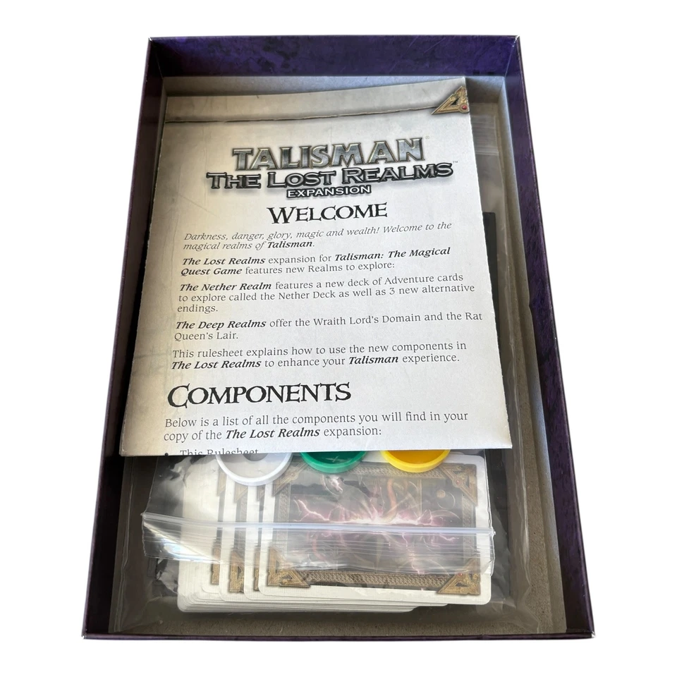 Talisman Revised 4th Edition: The Lost Realms Expansion Board Game (Complete) 🐙 - Image 3 of 4