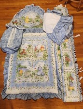 Vintage Disney Classic WINNIE THE POOH Crib Bedding 5 pc. Set 1996 Quilt