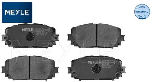 Meyle 0252470817 Bremsbelagsatz FüR Scheibenbremse Bremsbelagsatz FüR Toyota-image