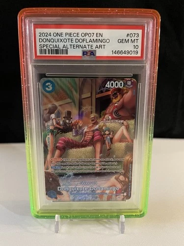 One Piece 2024 Donquixote Doflamingo Special Alternate Art SP OP07-073 PSA 10