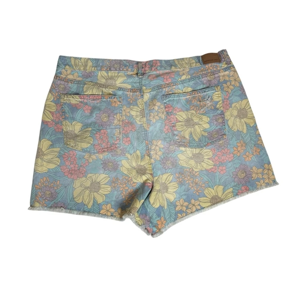 Pantalones cortos de mezclilla florales American Eagle para mujer talla 20 Foto 2 de 4